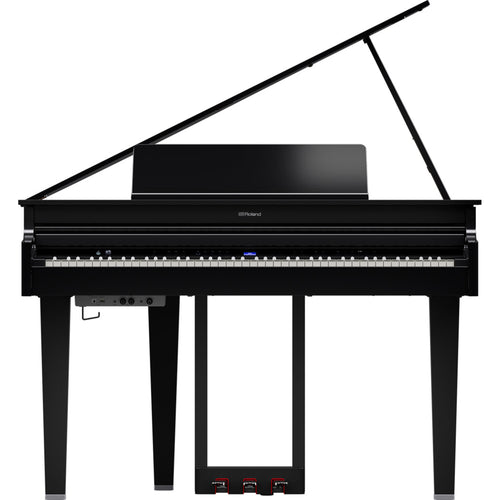 Roland GP-6 Digital Grand Piano - Polished Ebony - front view