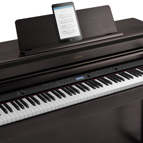 Roland HP704 Digital Piano - Dark Rosewood - with tablet not included