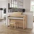Roland HP704 Digital Piano - Light Oak - in a stylish living space
