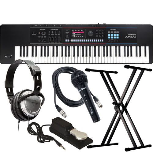 Roland Juno-D7 76-Key Synthesizer KEY ESSENTIALS BUNDLE