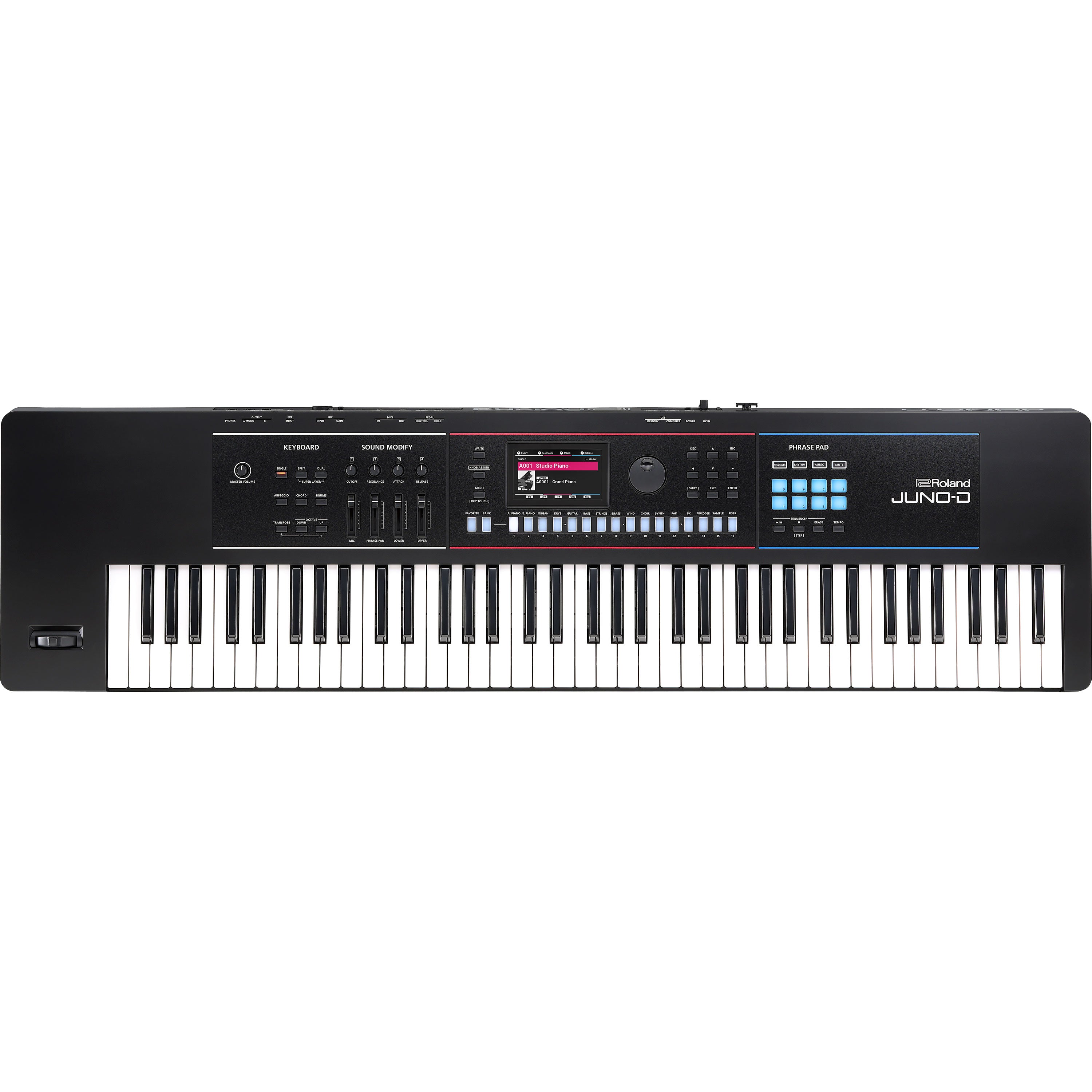 Roland Juno-D7 76-Key Synthesizer View 1
