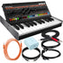 Collage showing components in Roland Boutique Jupiter-08 Synthesizer POWER & CABLE KIT