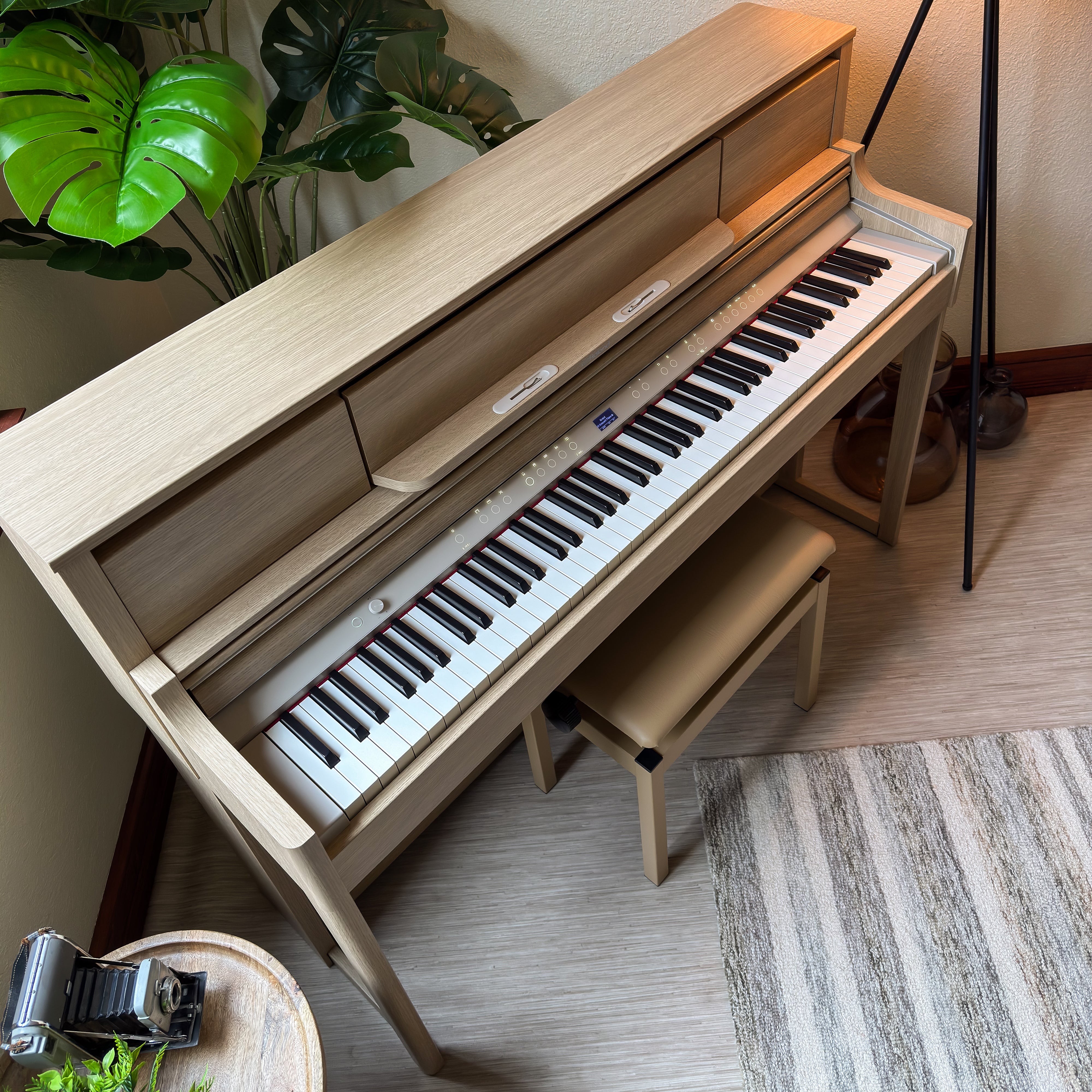 Roland LX-5 Digital Piano with Bench - Light Oak - View 6