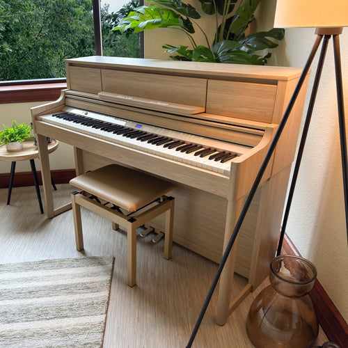Roland LX-5 Digital Piano with Bench - Light Oak - View 9