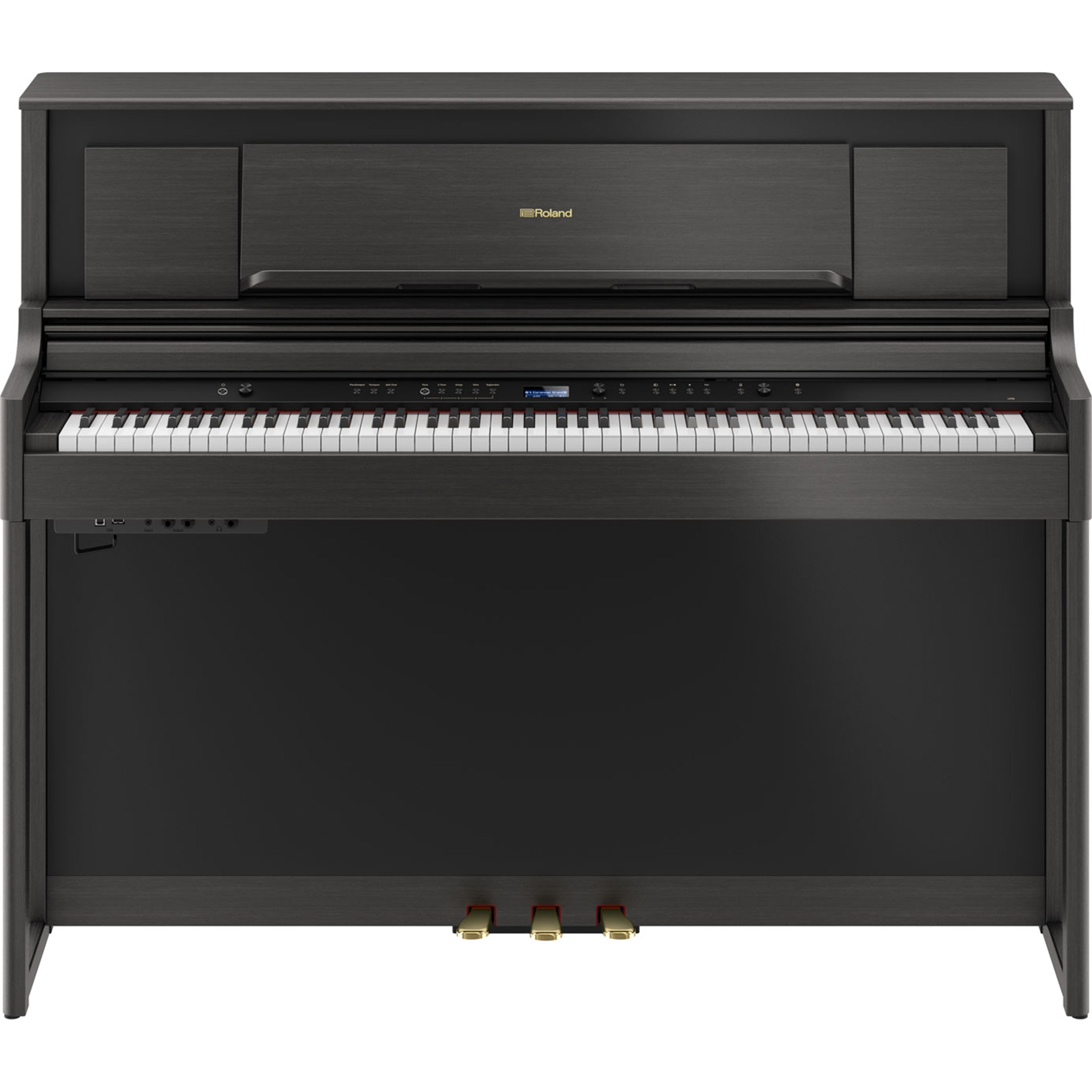 Roland LX706 Digital Piano - Charcoal Black - front catalog view