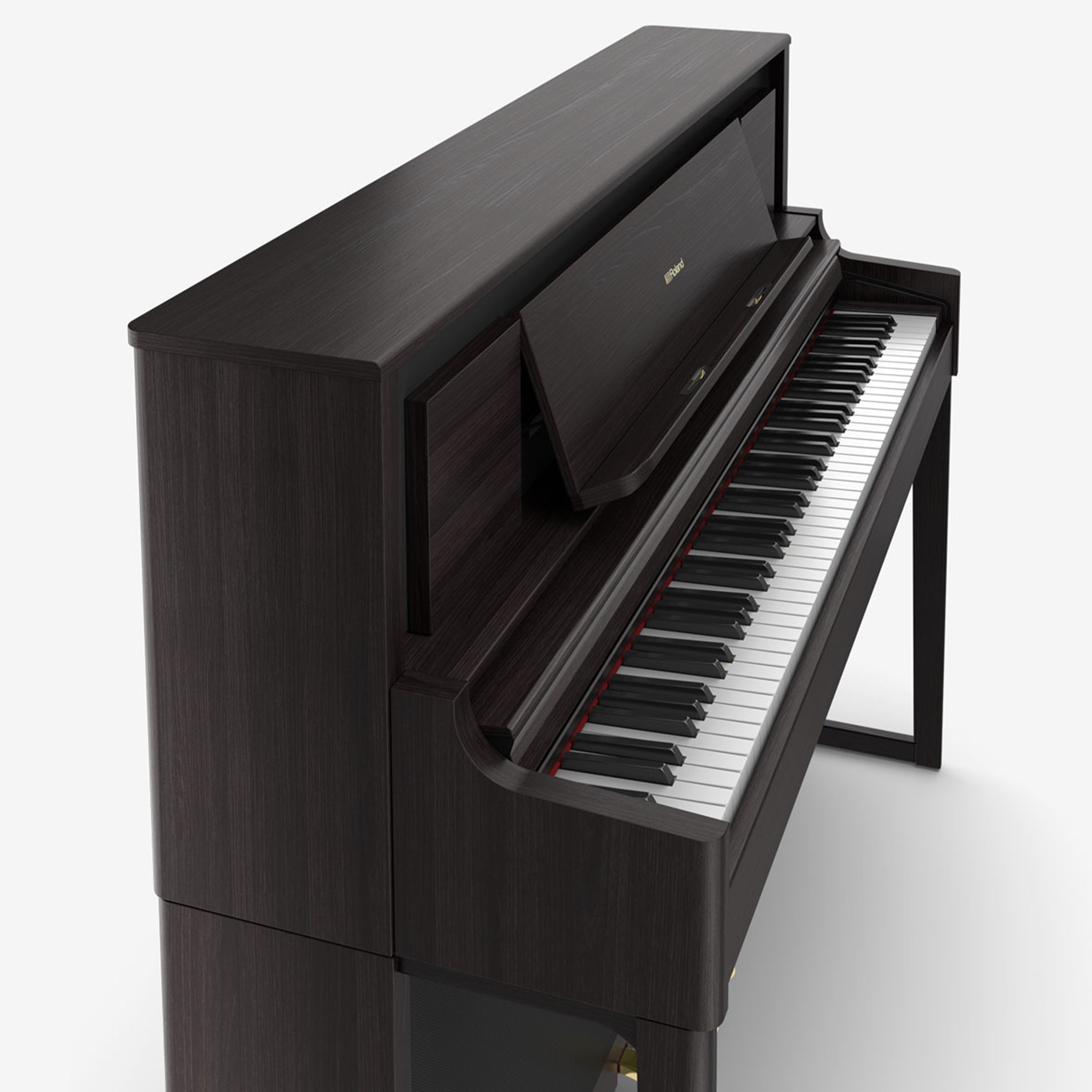 Roland LX706 Digital Piano - Dark Rosewood - right facing from above