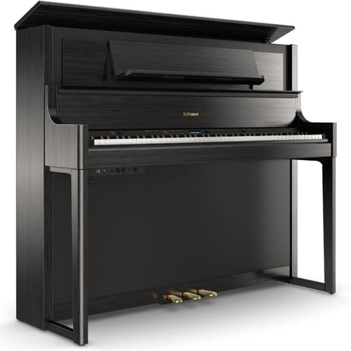 Roland LX708 Digital Piano - Charcoal Black - facing right