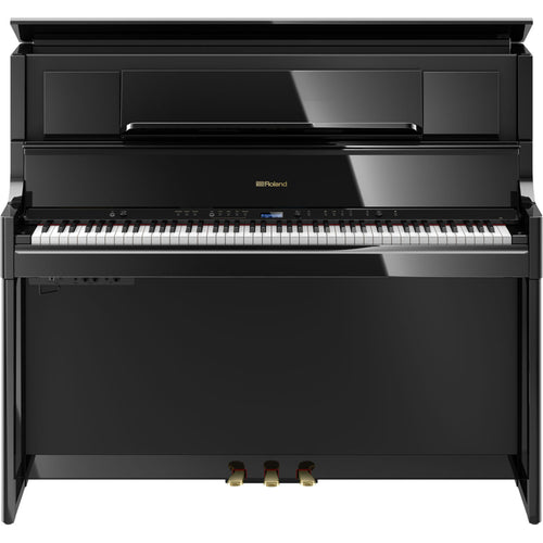 Roland LX708 Digital Piano - Polished Ebony - front view