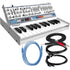 Collage showing components in Roland Boutique N/Vision Wavetable Synthesizer CABLE KIT