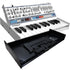 Collage showing components in Roland Boutique N/Vision Wavetable Synthesizer with DK-01 Boutique Dock