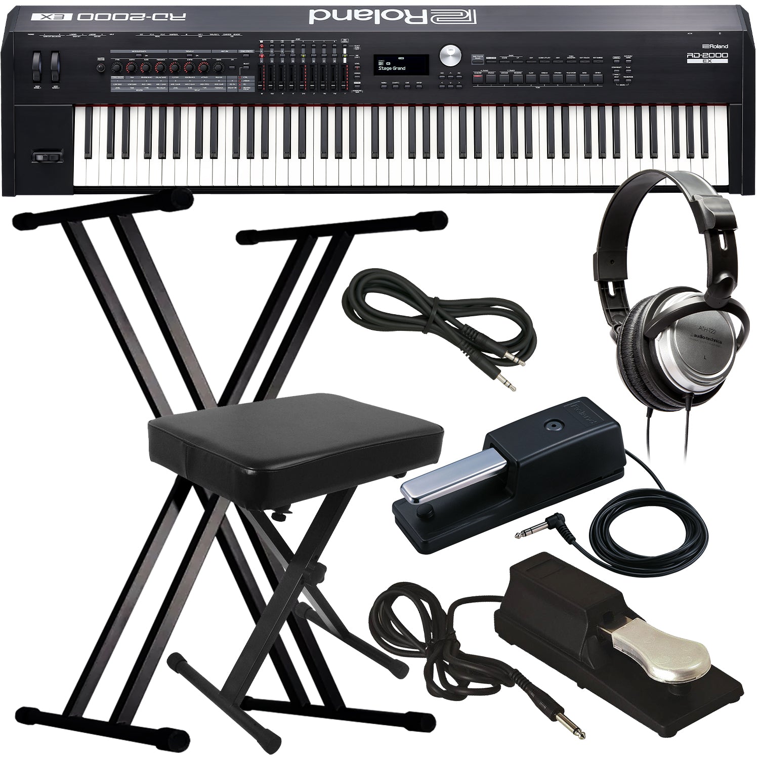 Roland RD-2000 EX Stage Piano KEY ESSENTIALS BUNDLE – Kraft Music