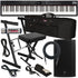 Collage of items included in the Roland RD-88 EX Stage Piano COMPLETE STAGE BUNDLE