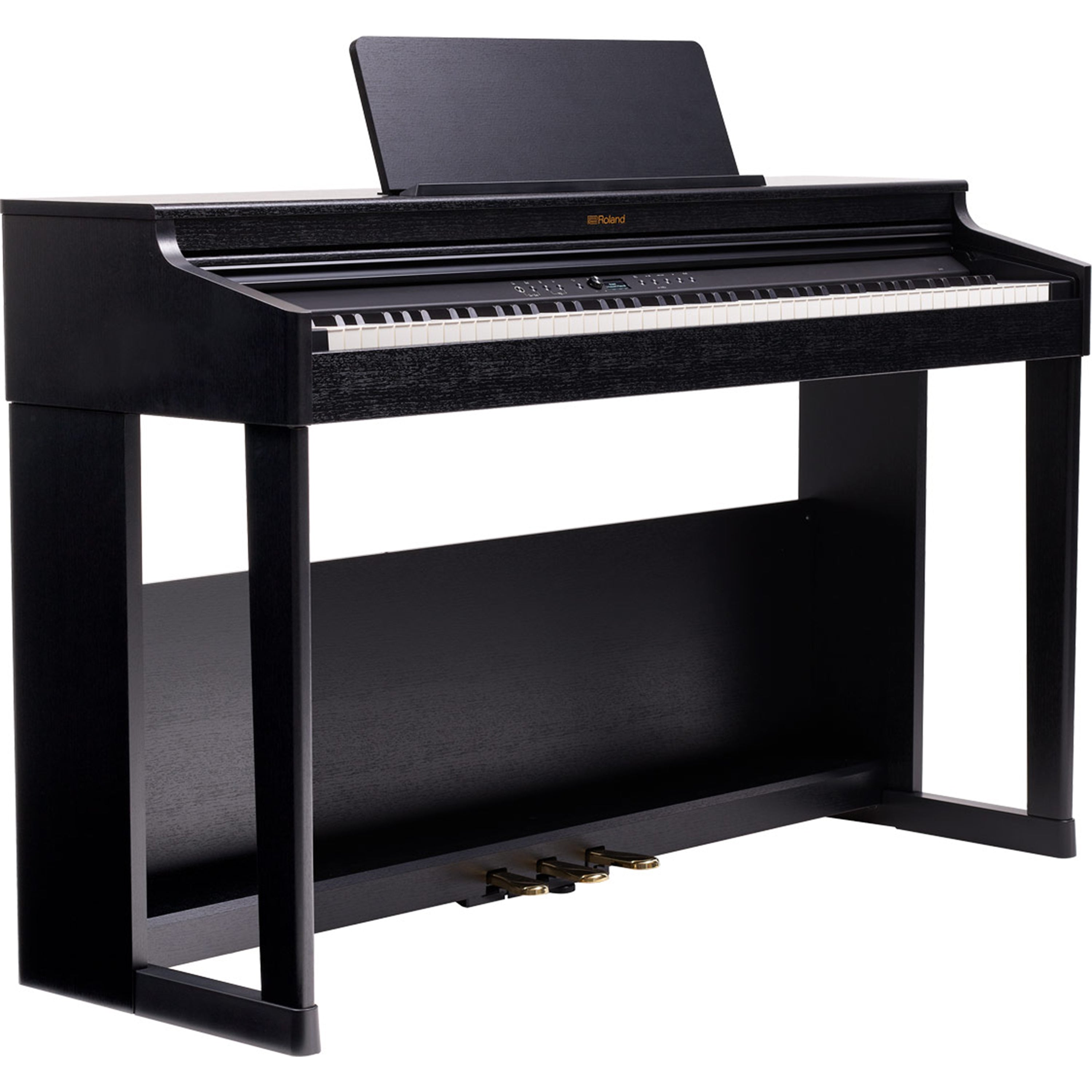 Roland RP701 Digital Piano - Contemporary Black - right facing