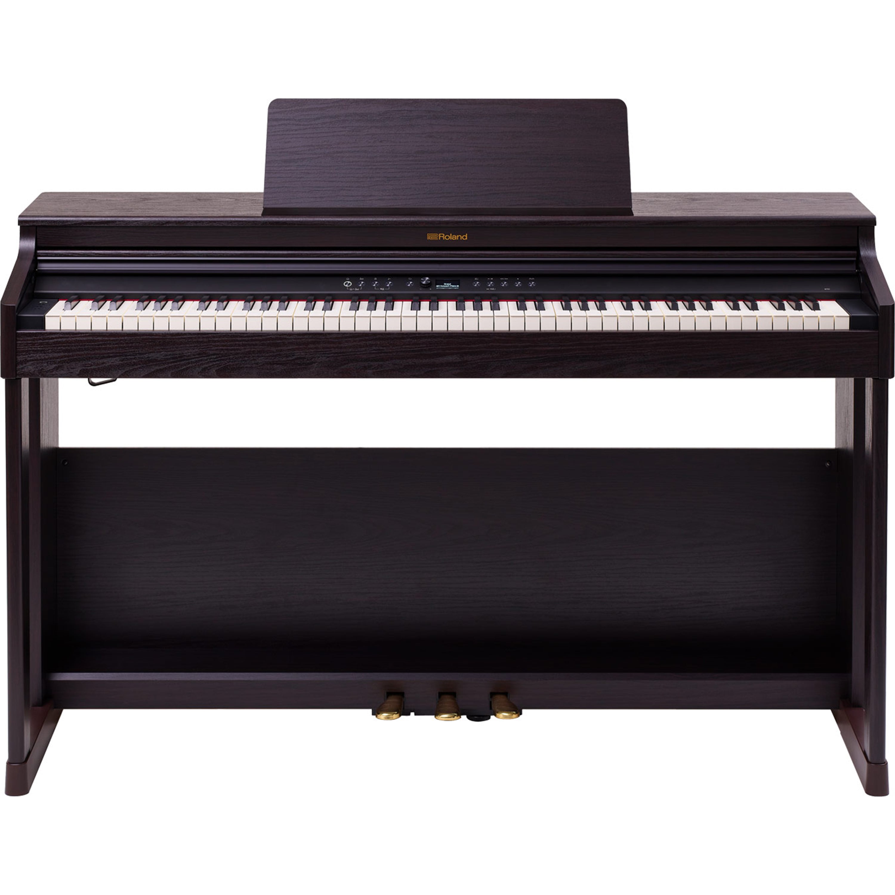 Roland RP701 Digital Piano - Dark Rosewood - front view