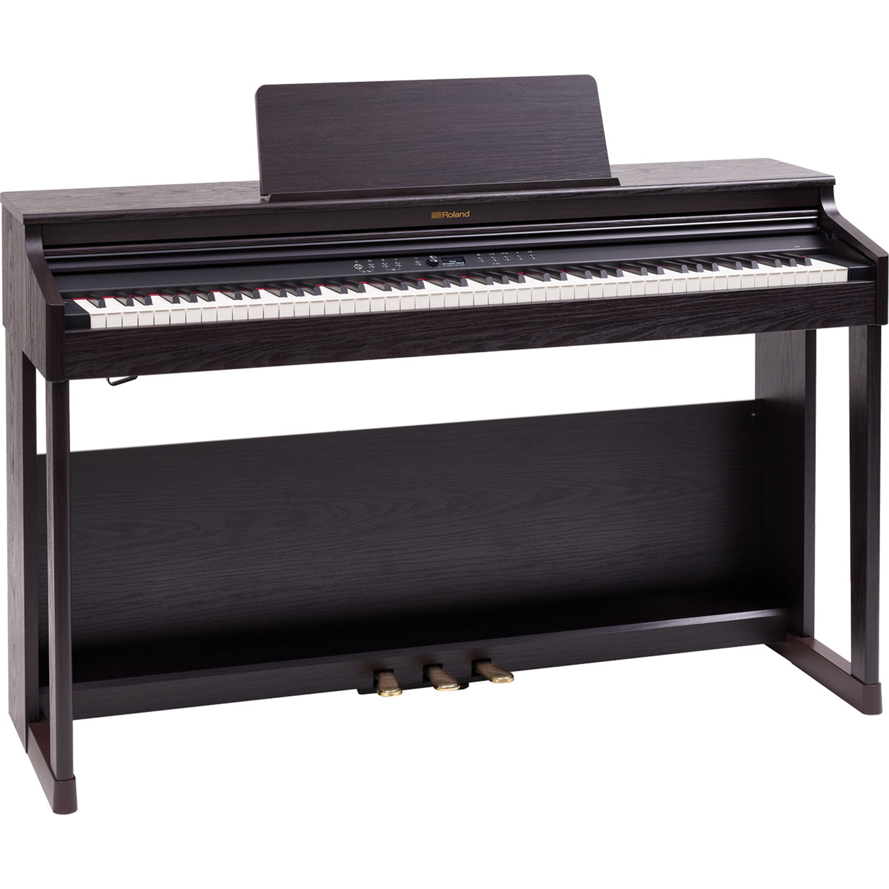 Roland RP701 Digital Piano - Dark Rosewood - right angle