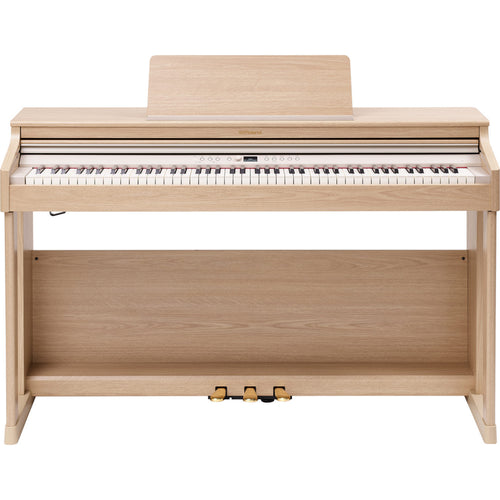 Roland RP701 Digital Piano - Light Oak - front view