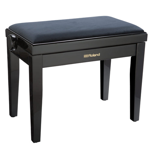 Roland RPB-220PE Piano Bench with Velour Seat - Polished Ebony