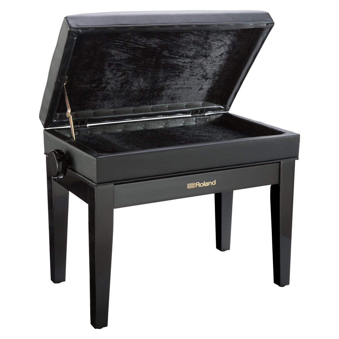 Roland RPB-400PE Piano Bench with Storage - Polished Ebony, View 2