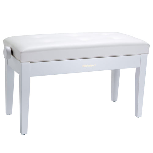 Roland RPB-D300WH Duet Piano Bench - Satin White
