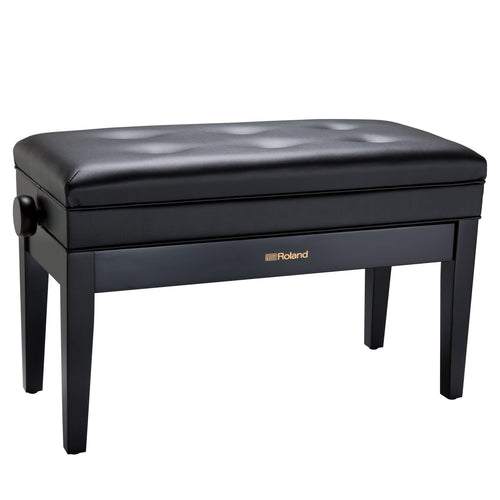 Roland RPB-D400BK Duet Piano Bench w/ Storage - Satin Black, View 1