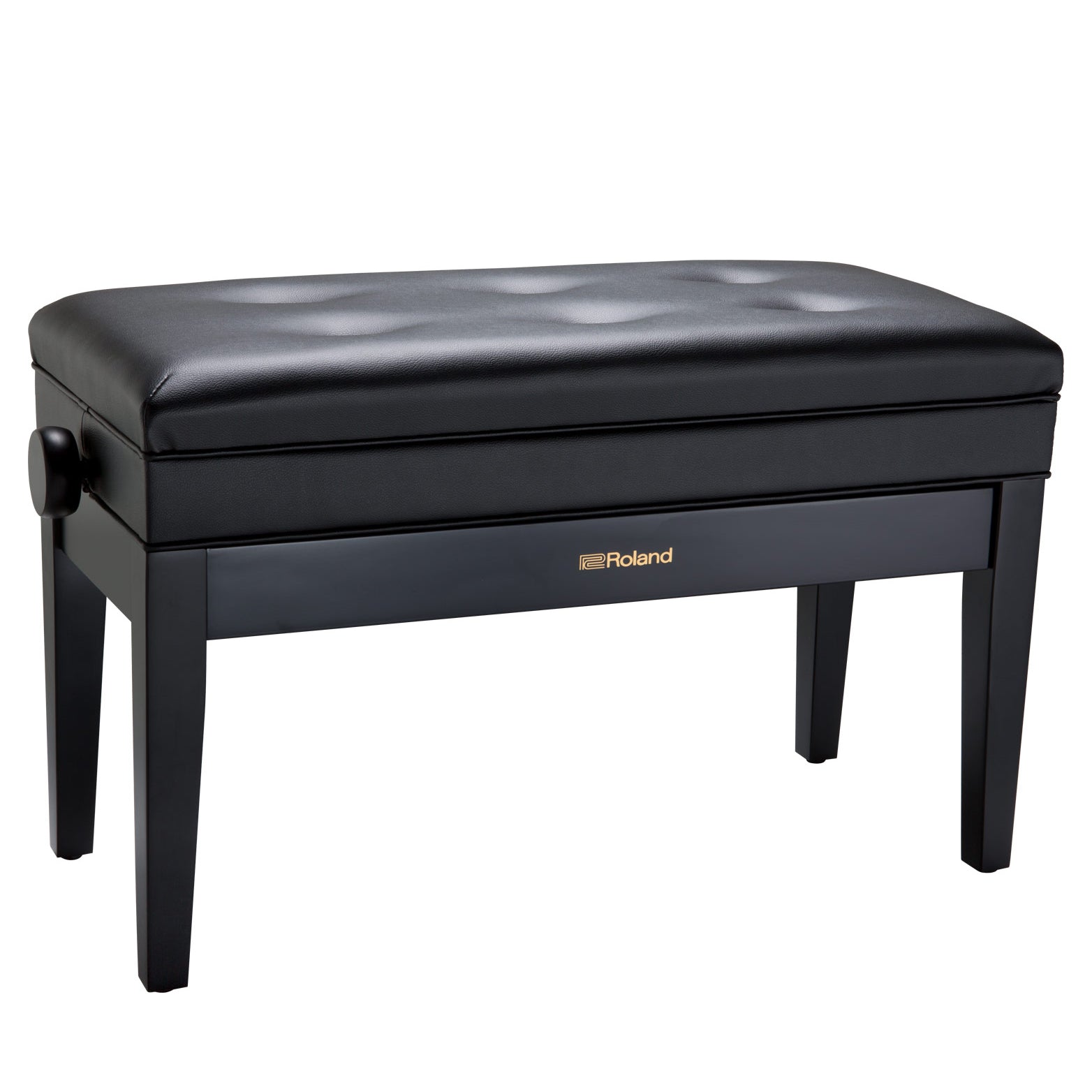 Roland RPB-D400BK Duet Piano Bench w/ Storage - Satin Black, View 1