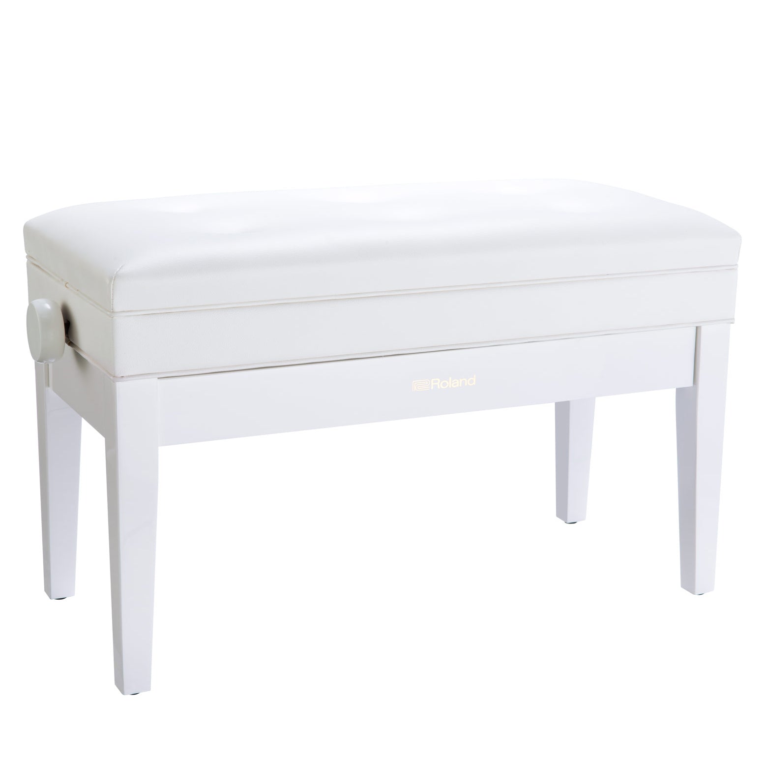 Roland RPB-D400PW Duet Piano Bench w/ Storage - Polished White, View 1