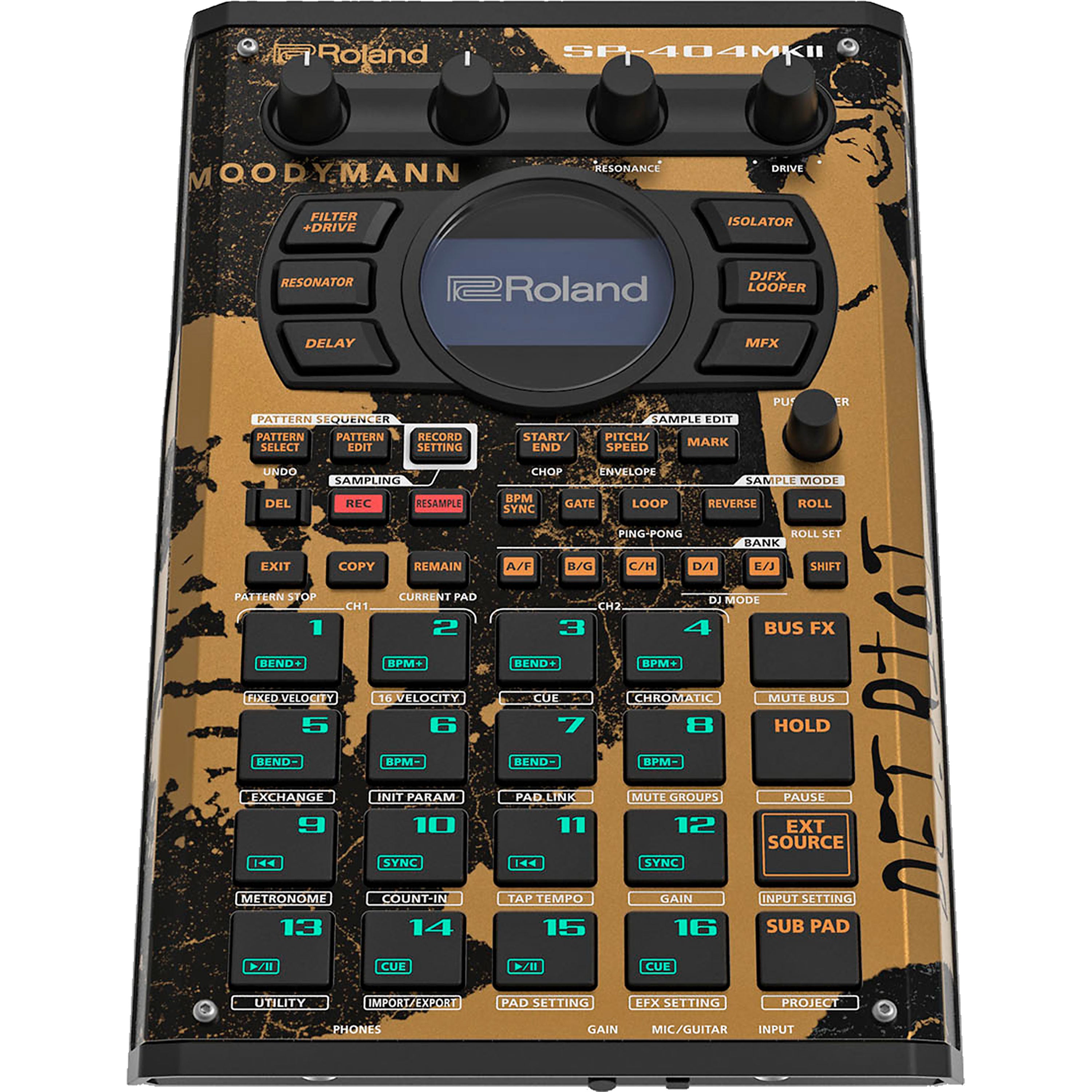 Collage showing components in Roland SP-404MKII KDJ Records Limited Edition View 5