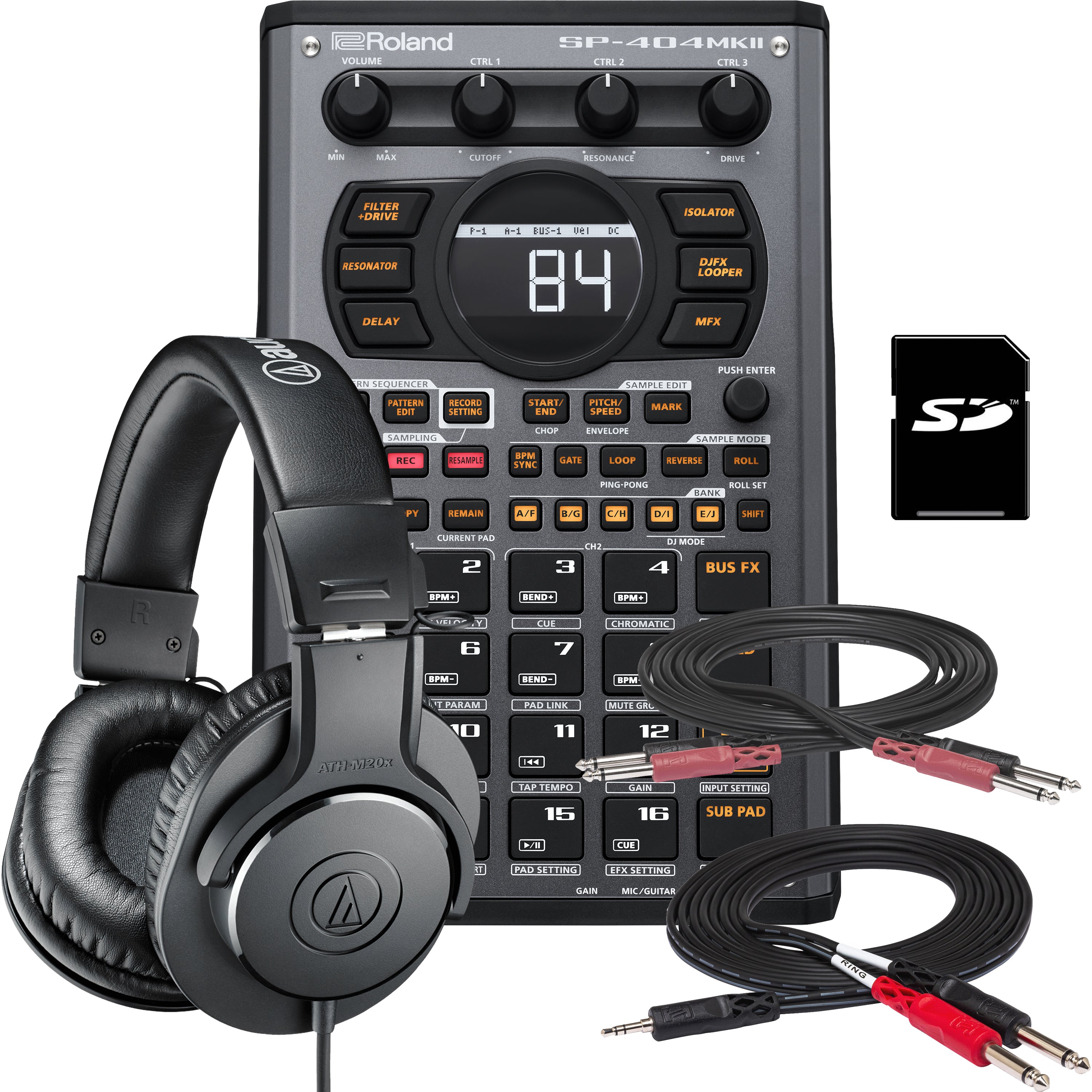 Roland SP-404MKII Creative Sampler and Effector STUDIO KIT Roland SP-404MKII Creative Sampler and Effector STUDIO KIT
