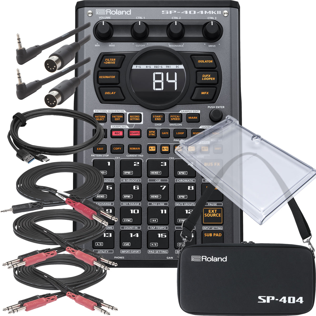 Roland SP-404MKII Creative Sampler and Effector ULTRA BUNDLE 