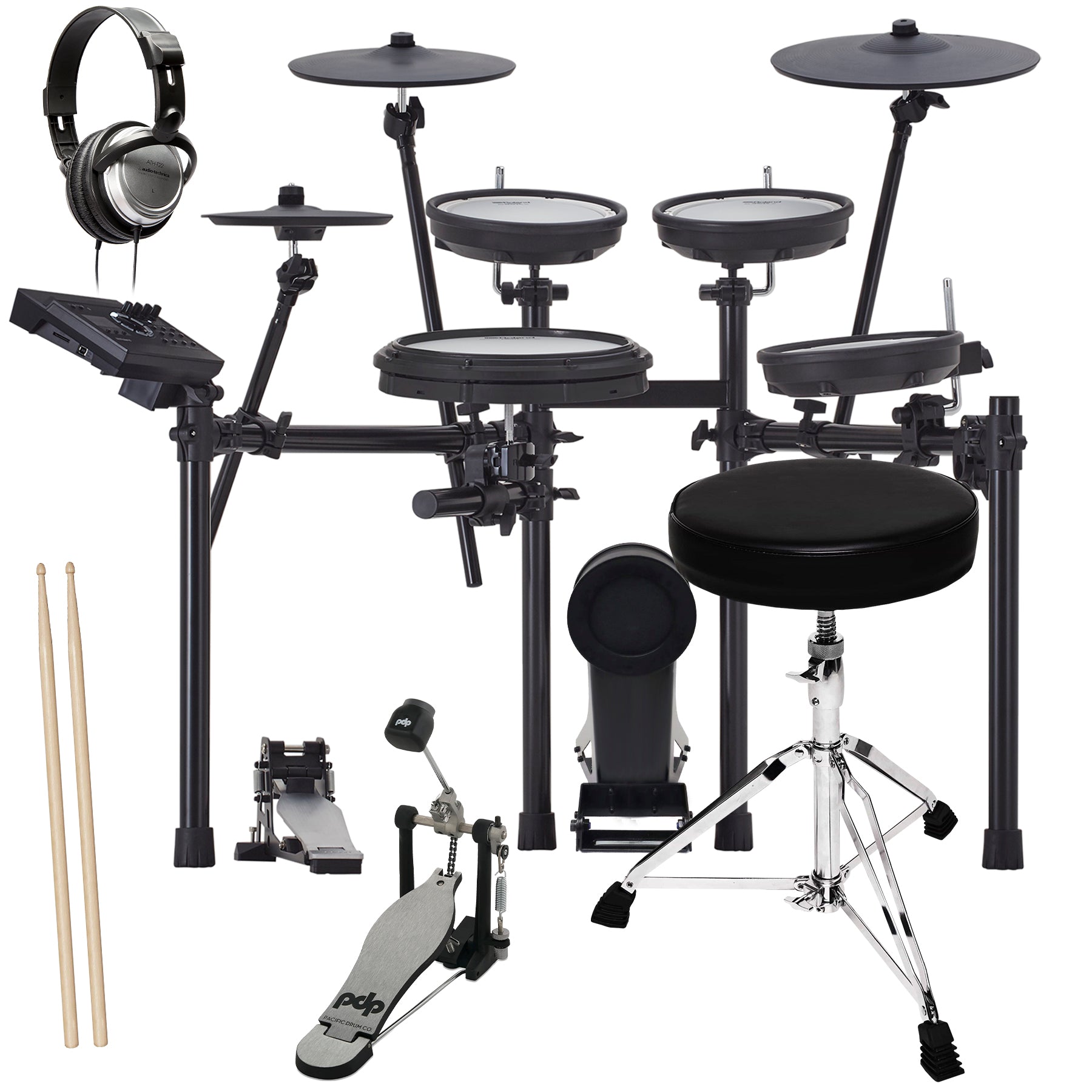 Roland TD-17KV2 V-Drums Electronic Drum Set DRUM ESSENTIALS BUNDLE