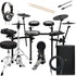 Collage of items included in the Roland V-Drums TD316 Electronic Drum Set COMPLETE DRUM BUNDLE