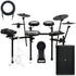 Collage of items included in the Roland V-Drums TD316 Electronic Drum Set MONITOR KIT