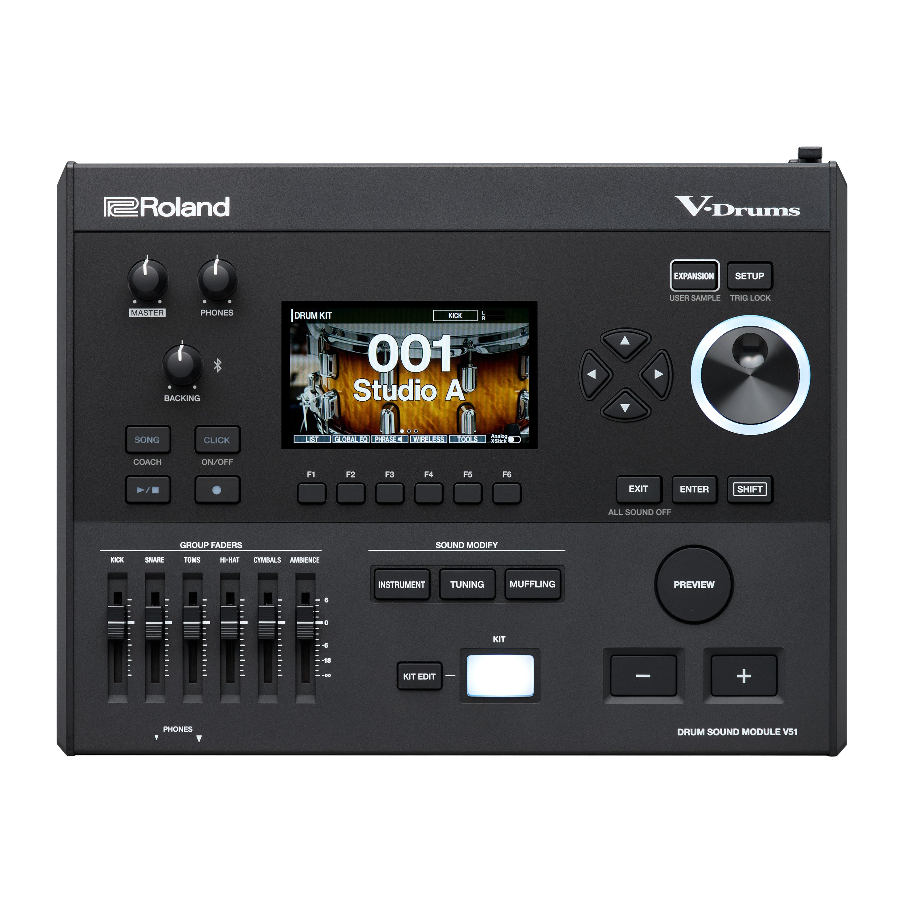 Roland V-Drums V51 Electronic Drum Module, View 17