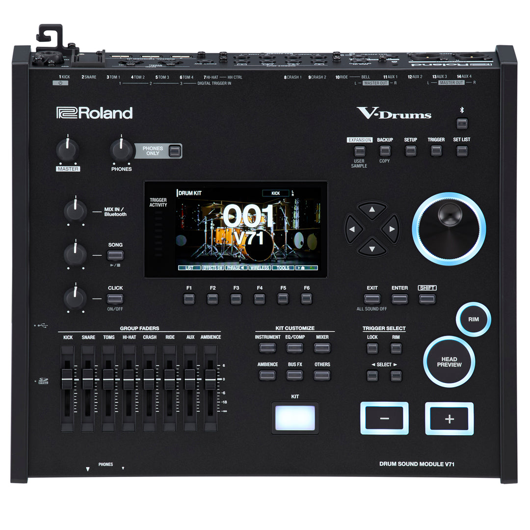 Roland VAD716 V-Drums Electronic Drum Set - Gloss Cherry CARRY BAG KIT ...