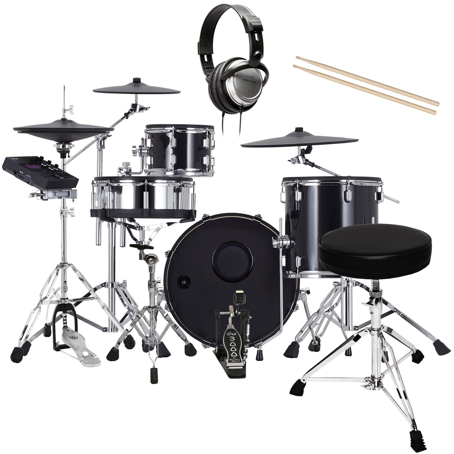 Roland VAD504 V-Drums Acoustic Design 4pc Kit DRUM ESSENTIALS BUNDLE