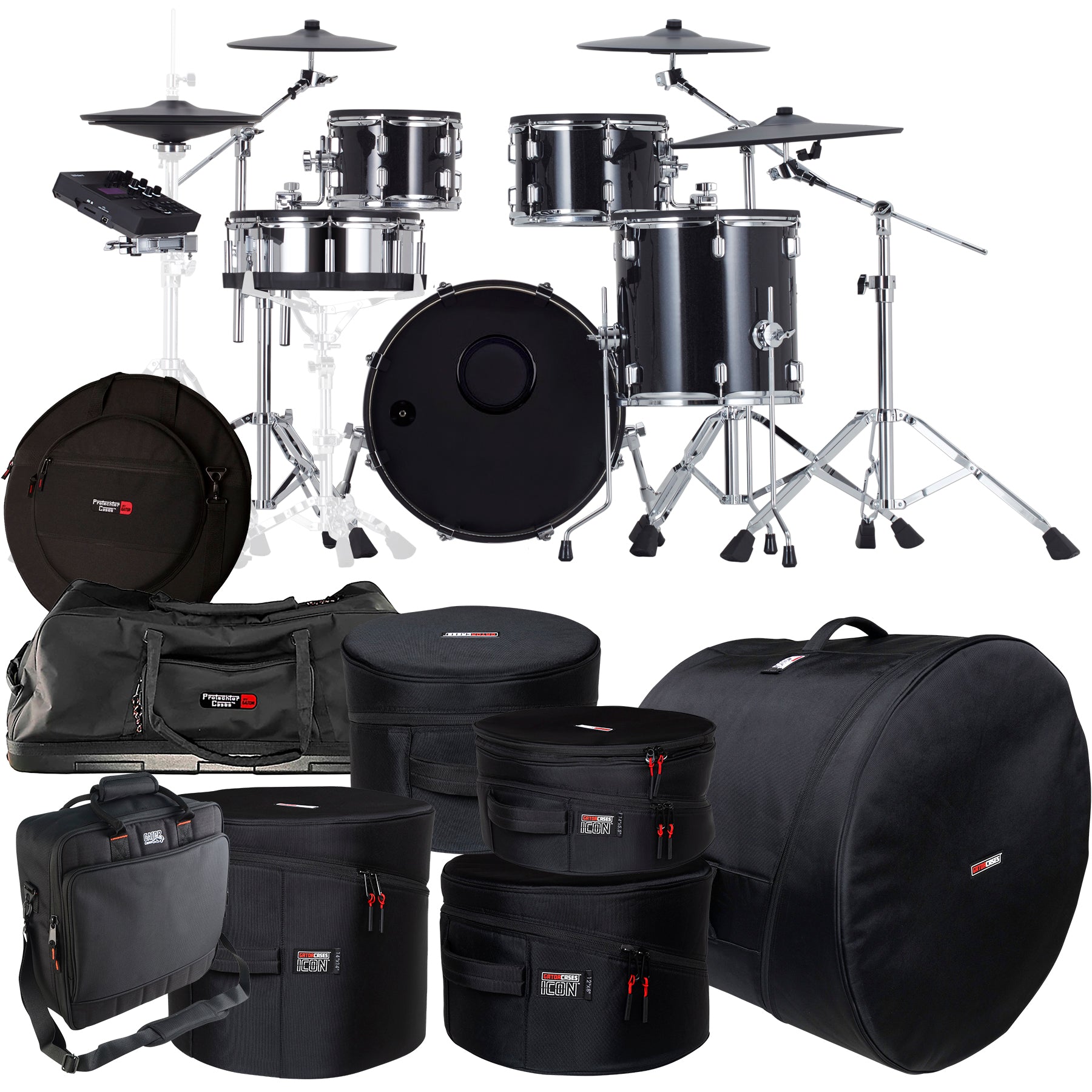 Roland VAD507 V-Drums Acoustic Design 5pc Kit CARRY BAG KIT