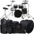 Collage of items included in the Roland V-Drums VAD516 Electronic Drum Set CARRY BAG KIT
