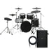 Collage of items included in the Roland V-Drums VAD516 Electronic Drum Set MONITOR KIT