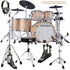 Collage of items included in the Roland VAD-716 V-Drums Electronic Drum Set - Gloss Natural DRUM ESSENTIALS BUNDLE