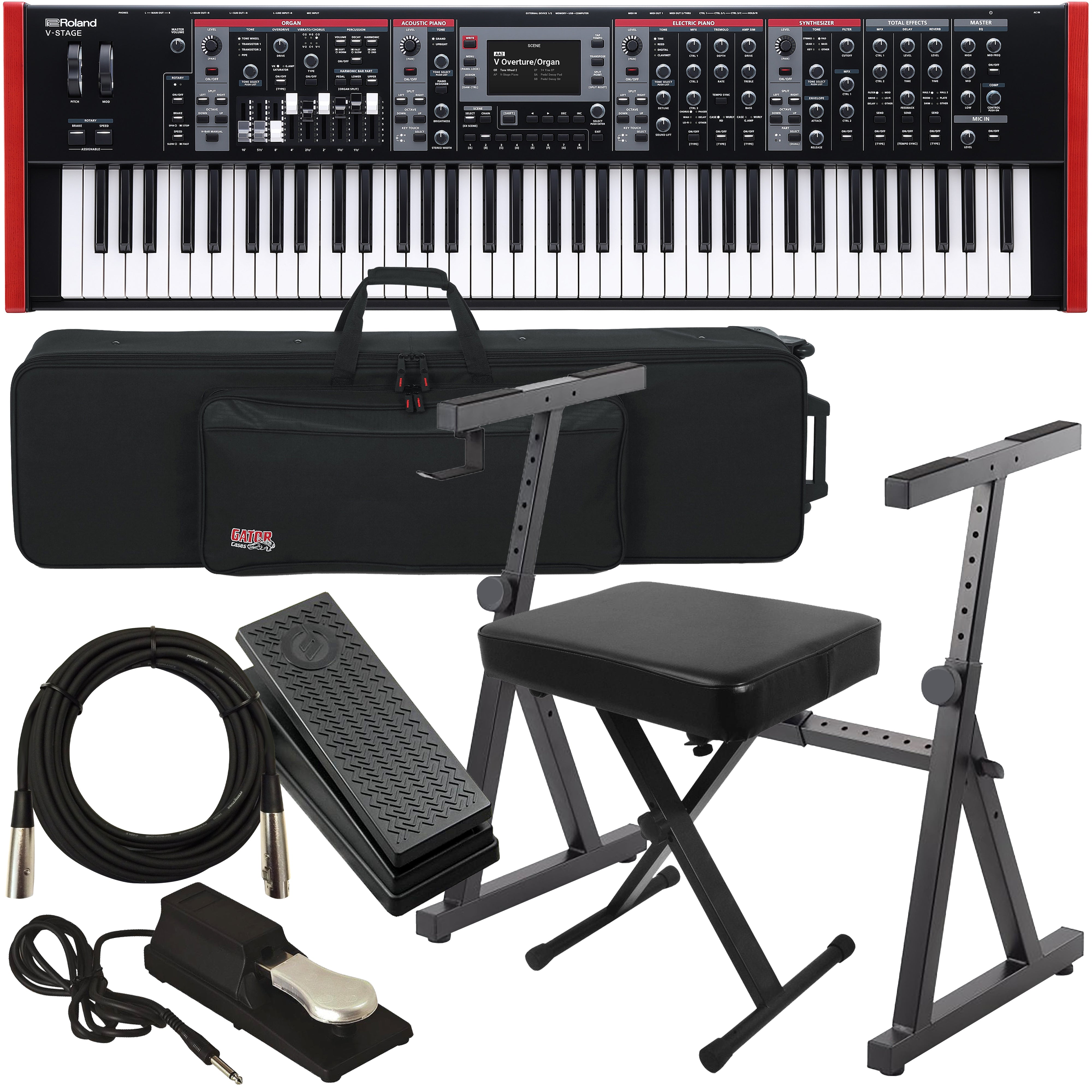 Roland V-Stage 76 Stage Keyboard STAGE ESSENTIALS BUNDLE – Kraft Music
