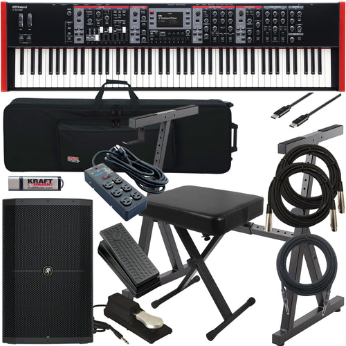 Roland V-Stage 88 Stage Keyboard COMPLETE STAGE BUNDLE