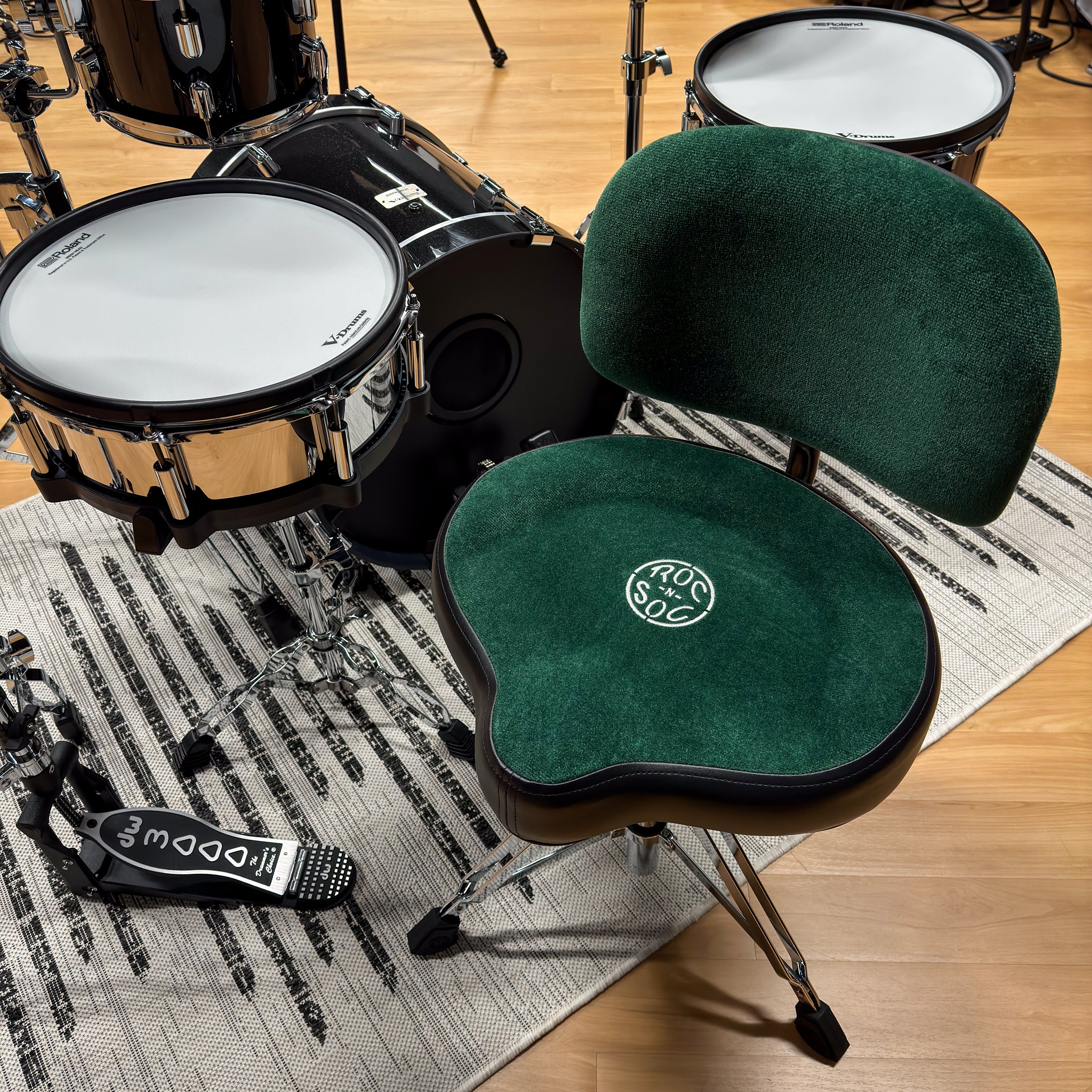 Roc-N-Soc Nitro Original Throne - Green W/ BACKREST – Kraft Music
