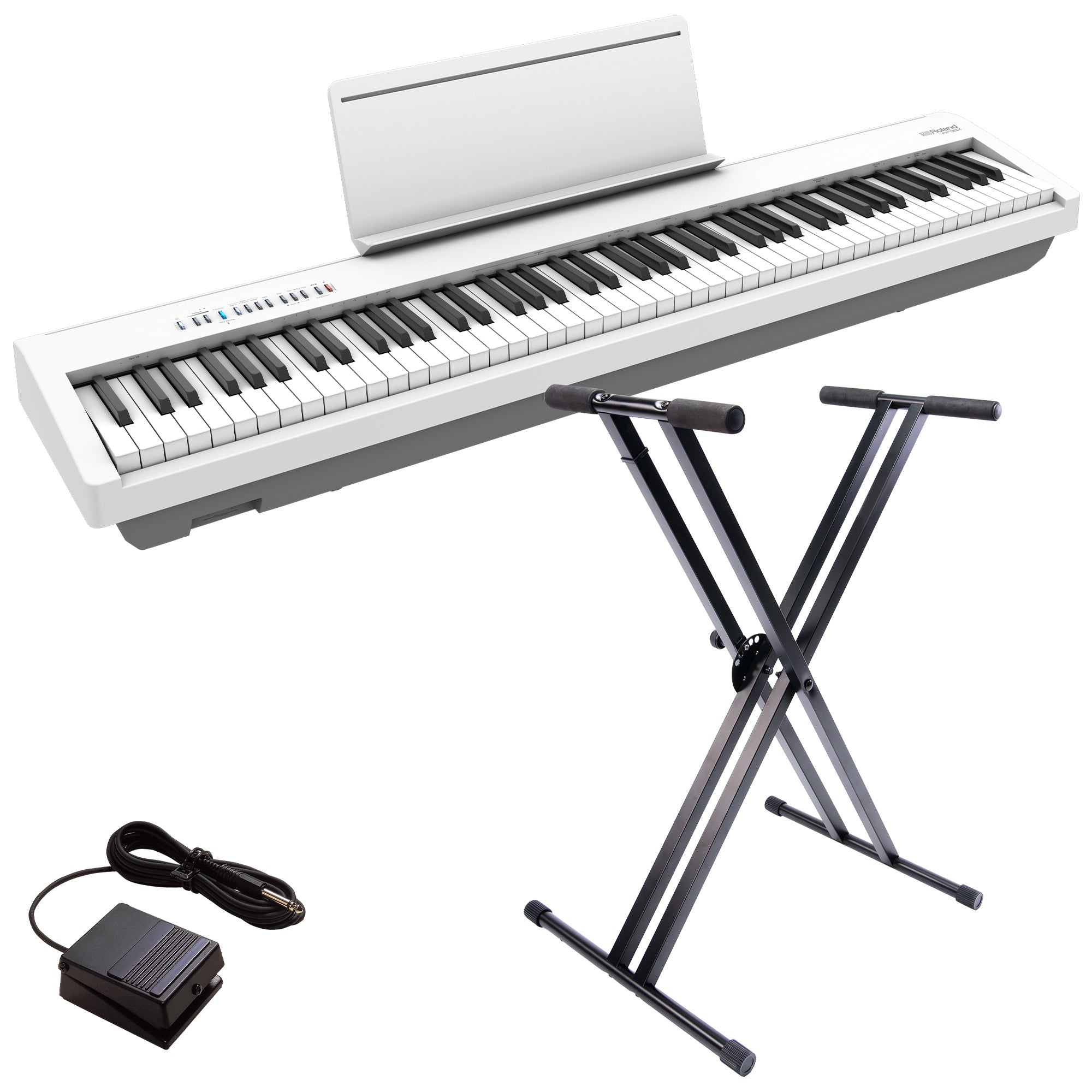 Roland FP-30X Digital Piano - White BONUS PAK