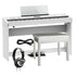 Roland FP-60X Digital Piano - White COMPLETE HOME BUNDLE