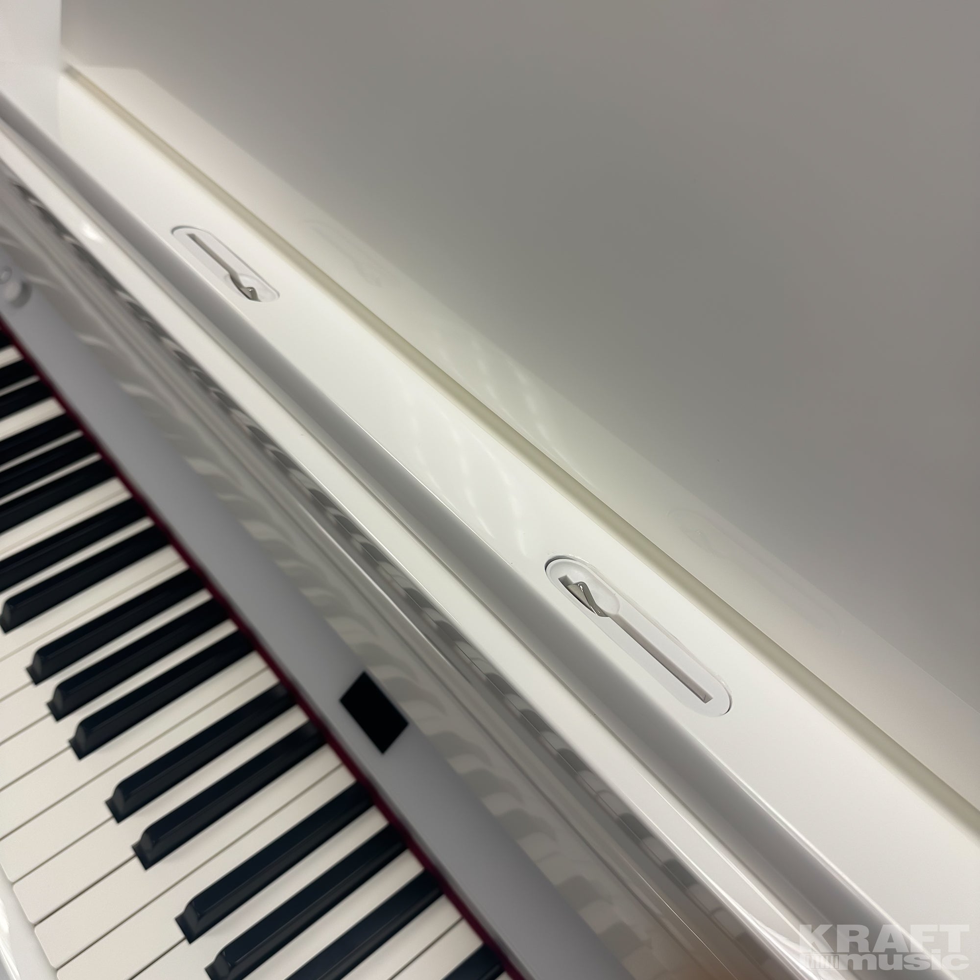 Roland GP-6 Digital Grand Piano - Polished White - music rest