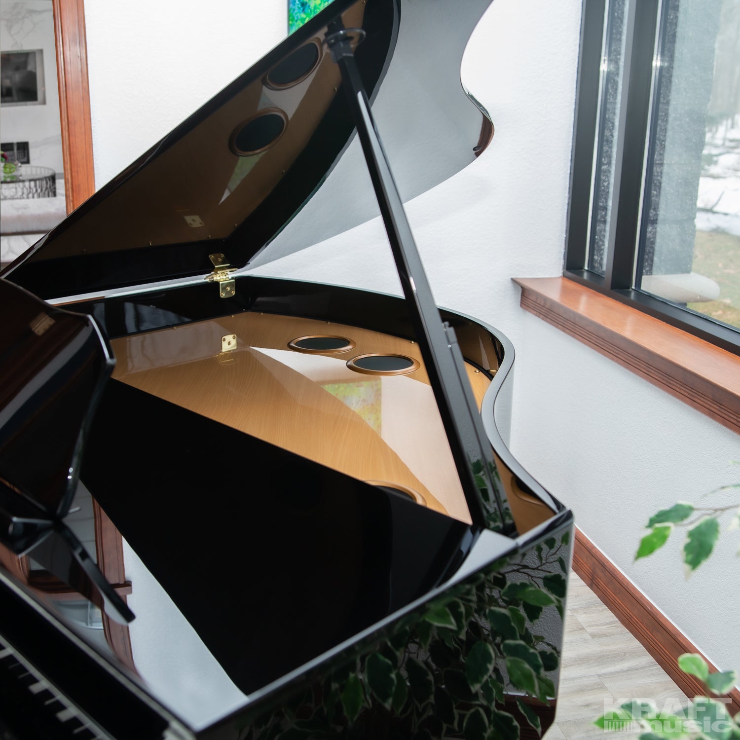 Roland GP609 Digital Grand Piano - Polished Ebony – Kraft Music