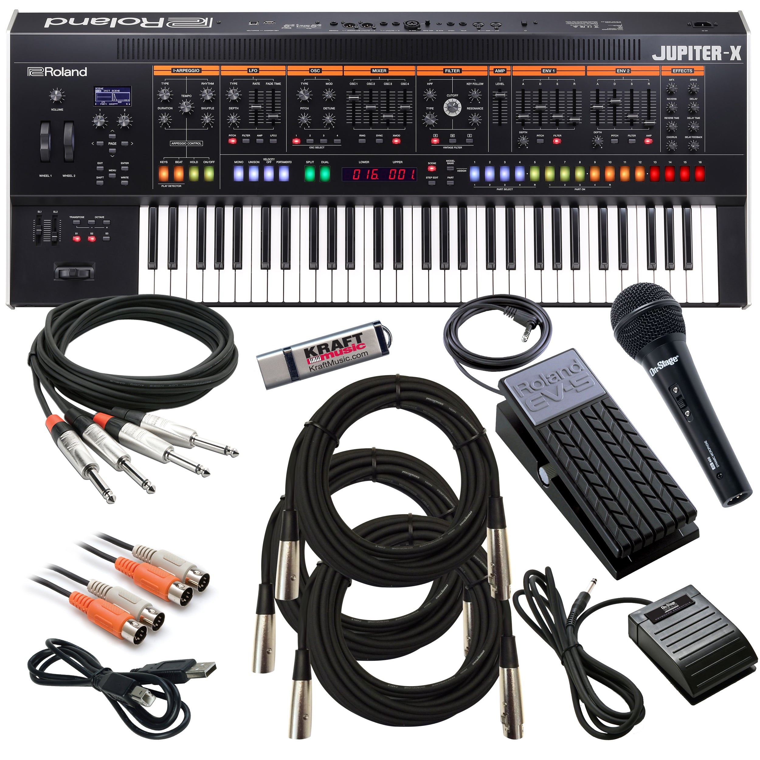 Roland Jupiter-X 61-Key Synthesizer CABLE KIT