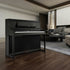 Roland LX-6 Digital Piano with Bench - Charcoal Black - in a modern lobby
