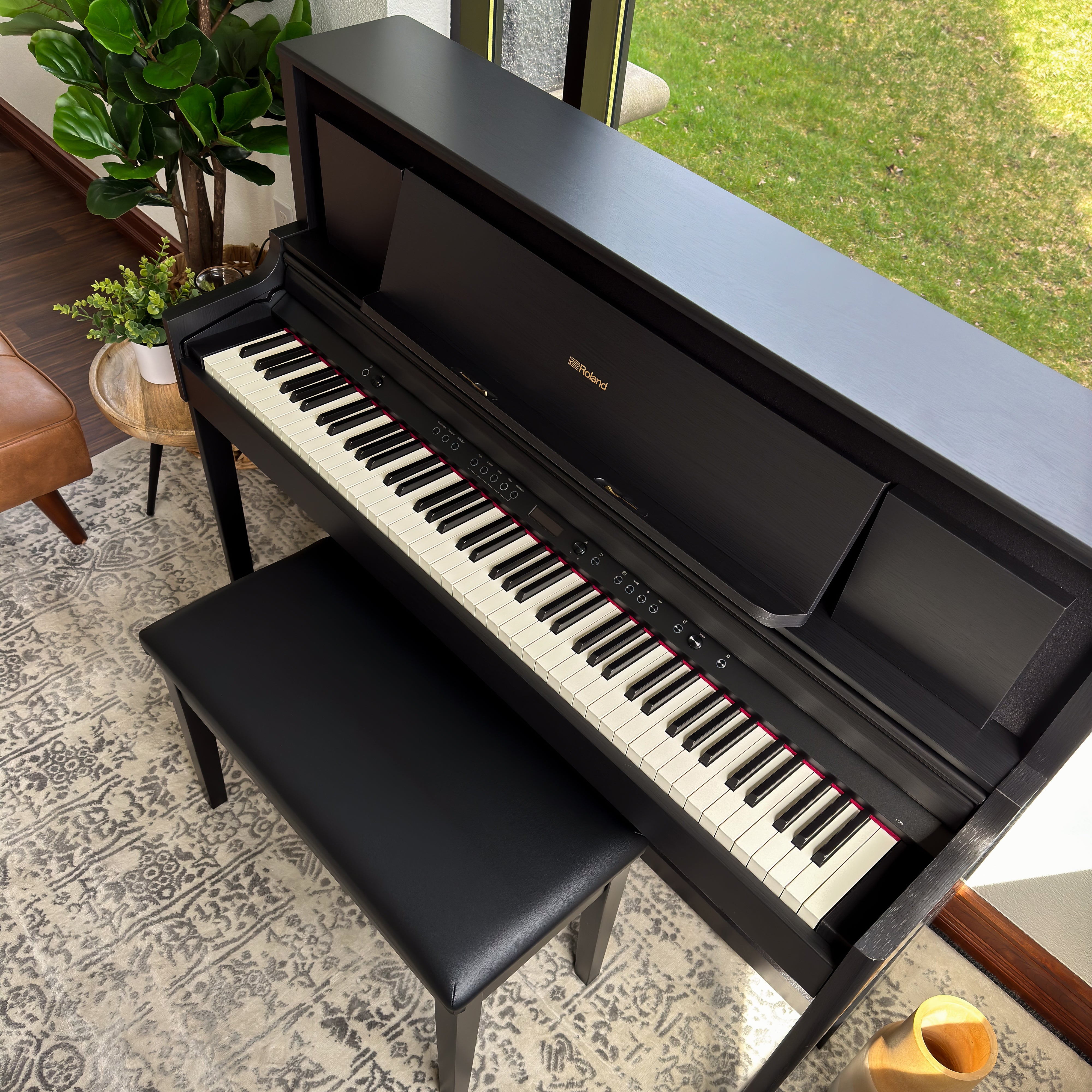 Roland LX706 Digital Piano - Charcoal Black - View 10