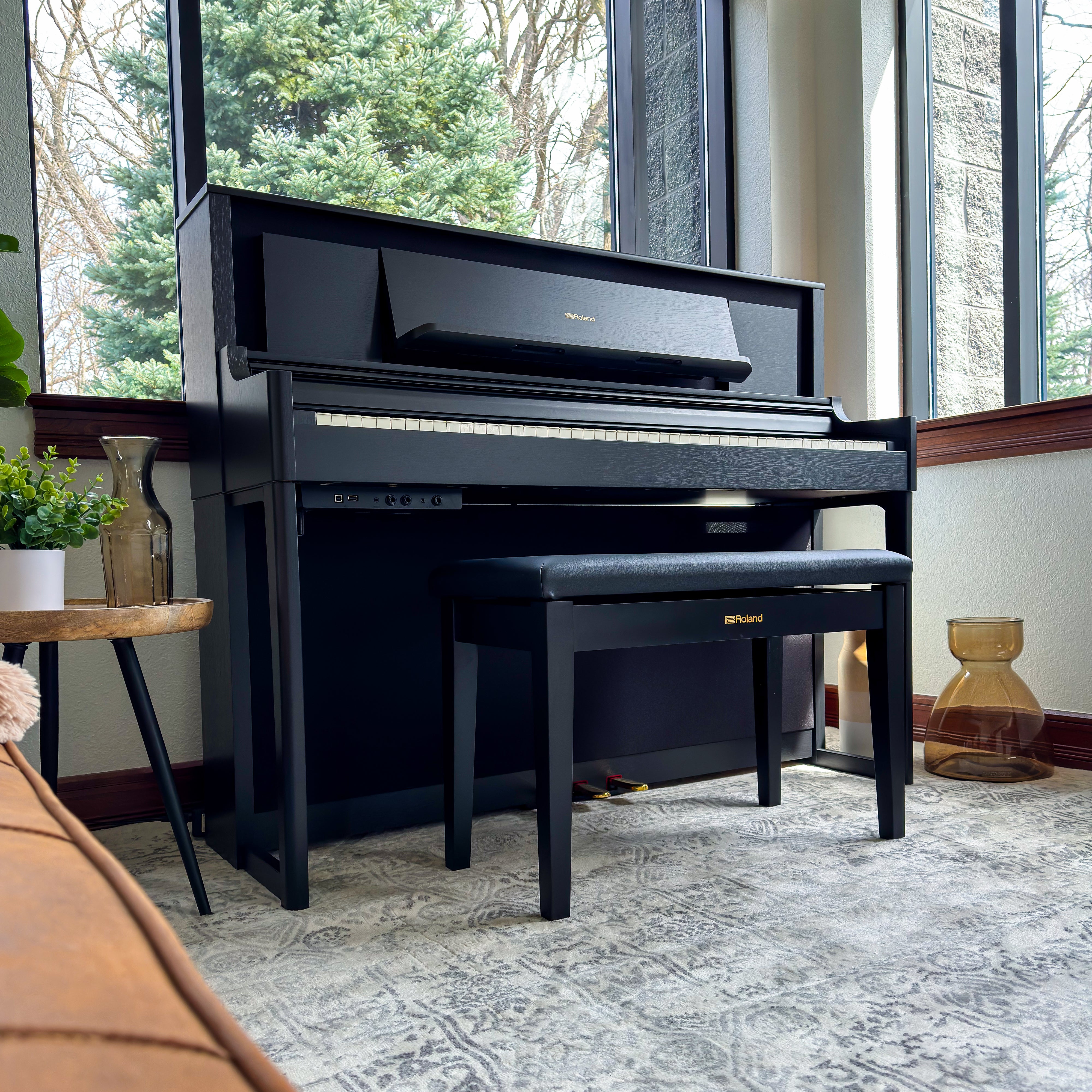 Roland LX706 Digital Piano - Charcoal Black - View 1
